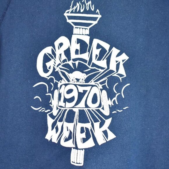 Vintage 70s Greek Week College / University Fraternity Rush Sweatshirt S - Picture 3 of 8
